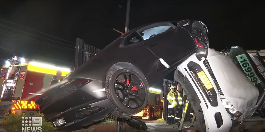 ламборгини хуракан, Lamborghini Huracan, суперкар Lamborghini, разбитый Lamborghini