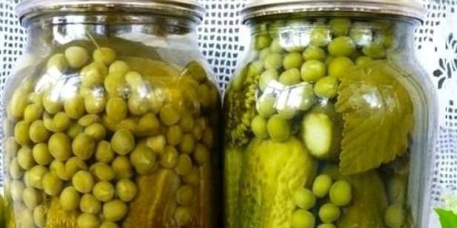 заготовка для оливье, огурцы, горошек, заготовки на зиму