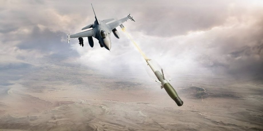 Пуск ракеты APKWS с истребителя F-16