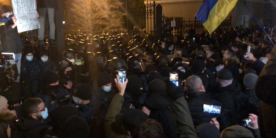 Полиция, Киев, Офис президента, Марш достоинства, Андрей Ермак, Владимир Зеленский