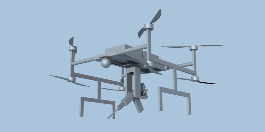 Sky Destroyer дрон октокоптер стрільба з повітря