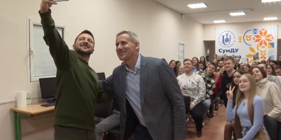 встреча со студентами, Сумской госуниверситет, Владимир Зеленский, рабочая поездка на Сумщину, молодежь