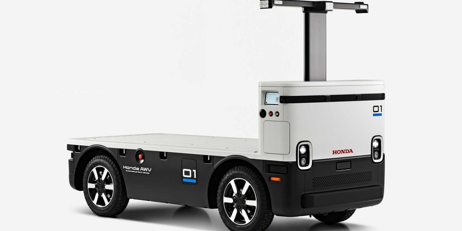 Honda, Honda AWV, Беспилотные авто, Автономный транспорт, Погрузчик, Спецтехника, Фото, Видео, Авто, Автомобили