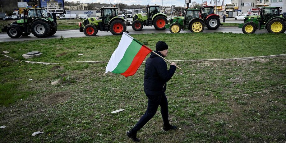 Протест проти експорту українського зерна, фермери в Болгарії