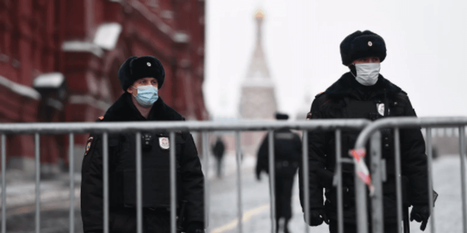 поліція на червоній площі, рішення суду по Навальному, протести в РФ