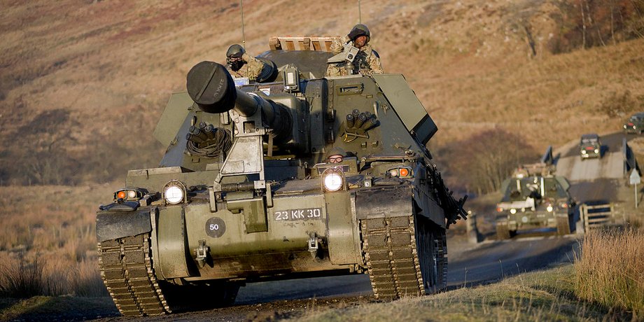 Британская САУ AS90 Braveheart