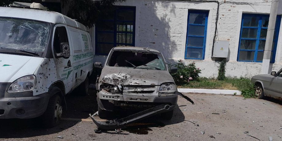 Белгородская область, поврежденный автомобиль