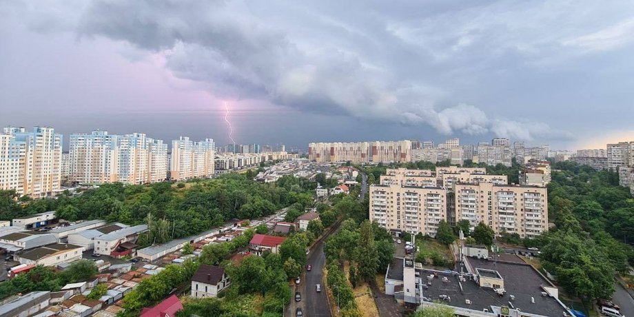 киев ливень, киев гроза