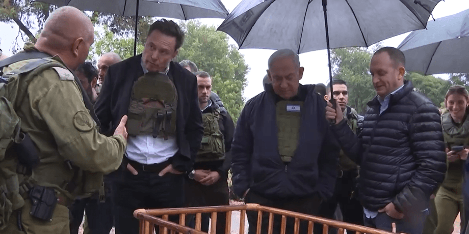 Ілон Маск, Ізраїль, Кфар-Аза, війна на Близькому Сході, фото