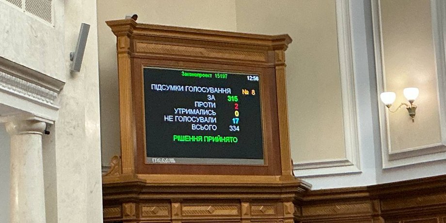 Рада приняла решение о военном положении