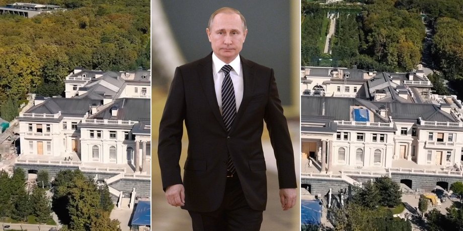 Владимир Путин, дворец, Геленджик, Россия, Навальный