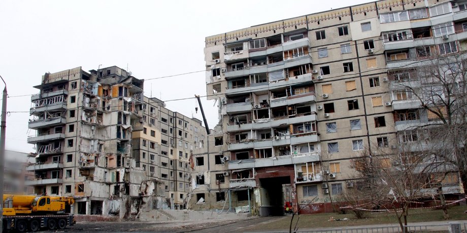 Дом, в который попала ракета