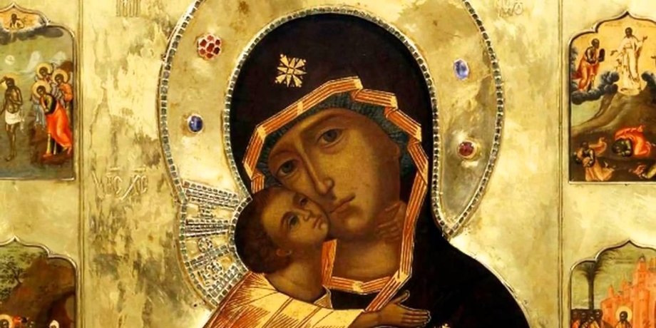 богоматерь с младенцем иисусом, икона, дева мария, пресвятая богородица