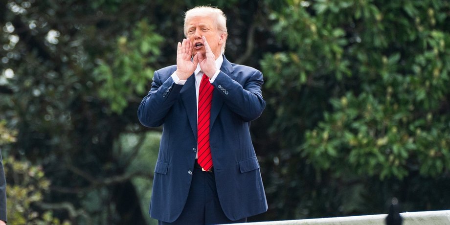 дональд трамп на крыше белого дома