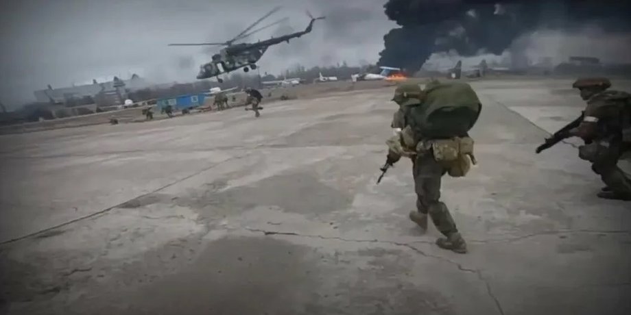высадка десанта РФ в Гостомеле