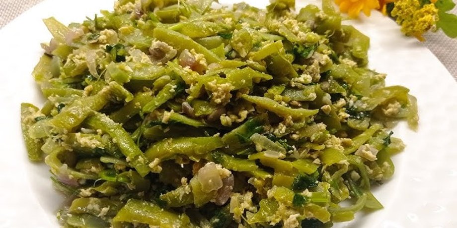 Лобио из стручковой фасоли, лобио спаржевая фасоль, лобио рецепт