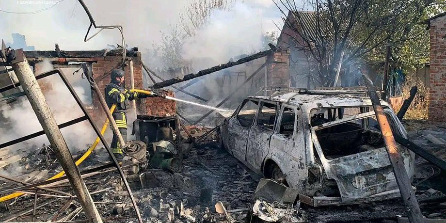Волчанск, пожар, ракетный удар