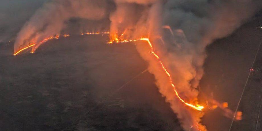 пожар во Флориде — огонь распространяется