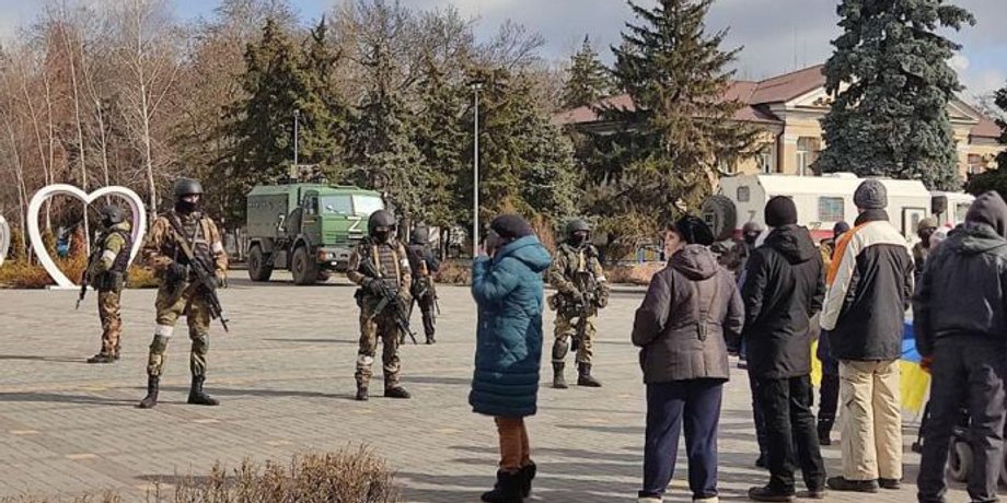 российские военные, люди, Скадовск