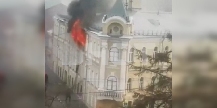 Пожар в РФ, пожар в Туле, Тула чрезвычайное происшествие, Тула военный госпиталь, тула госпиталь пожар, Тула пожарные, Тула МЧС, Тула МЧС