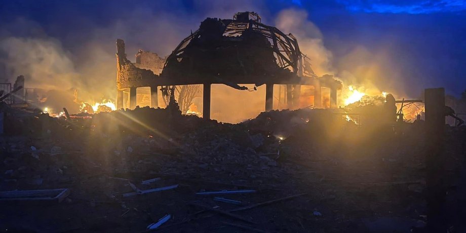 Изображение последствий атаки врага
