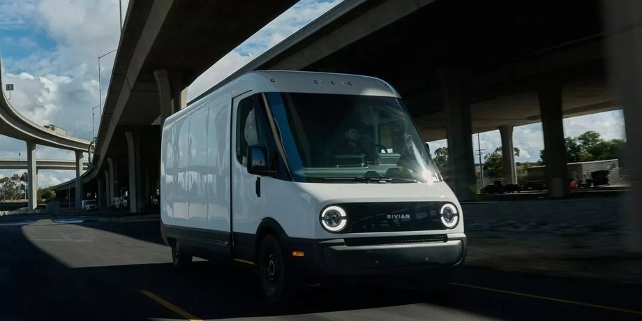 Rivian EDV, Rivian Delivery, фургон Rivian, электромобиль Rivian, электромобиль Rivian