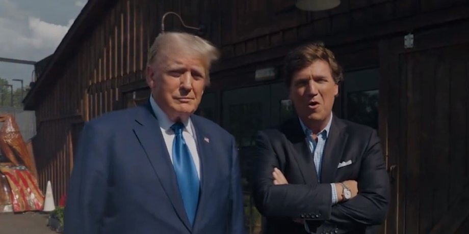 Экс-президент США, Дональд Трамп, Такер Карлсон, кандидат на пост вице-президента