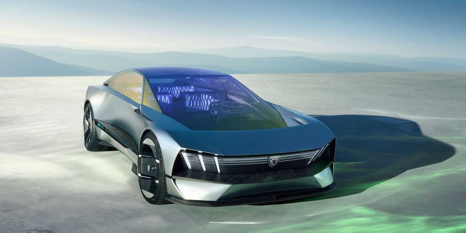 Peugeot Inception, концепт-кар Peugeot, электромобиль Peugeot, электрокар Peugeot