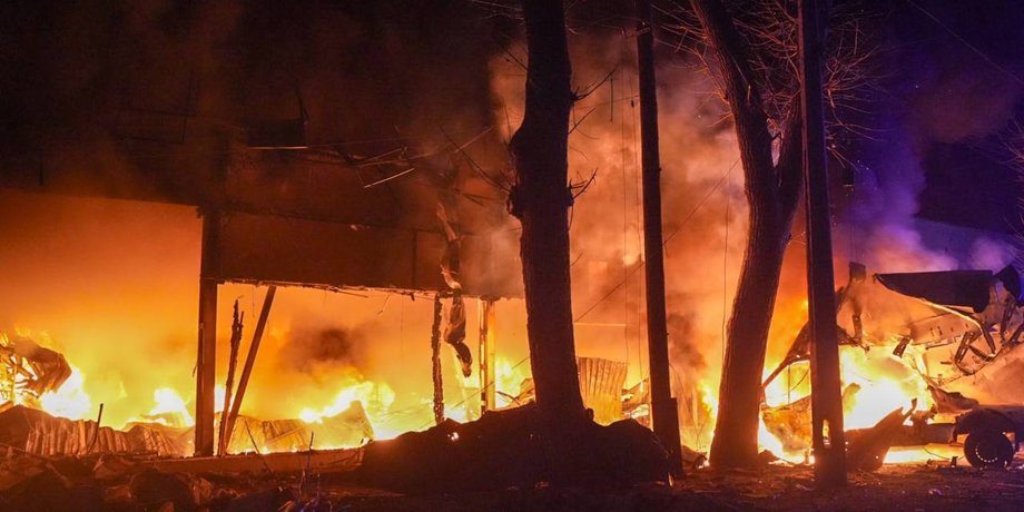Пожар в Одессе
