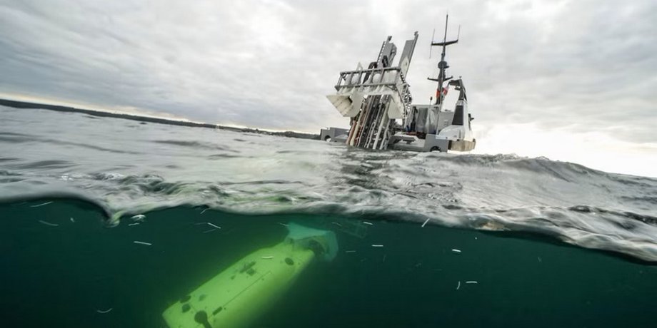 морской дрон, морской робот, разминирование