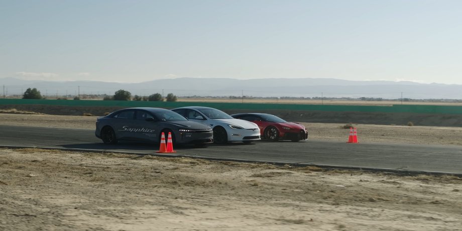 Гонки, Авто, Автомобілі, Електромобілі, Гіперкар, Tesla, Lucid Air, Bugatti, Відео