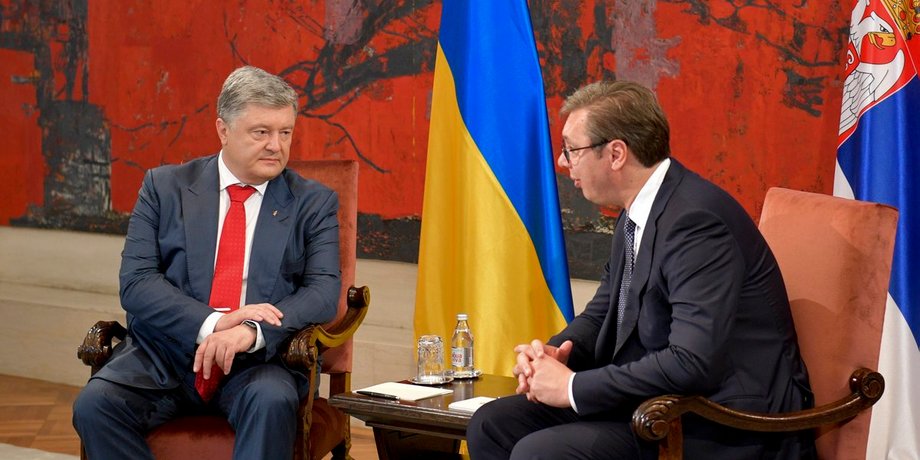 Петр Порошенко и Александр Вучичи / Фото: twitter.com/poroshenko