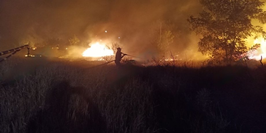 Пожар в Керчи