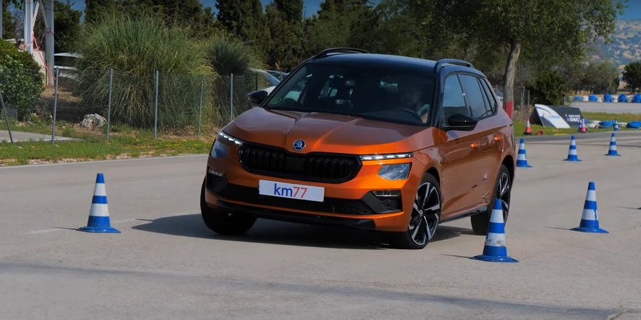 лосиный тест шкода, лосиный тест, Skoda Kamiq, Skoda Kamiq 2024, новый Skoda Kamiq, кроссовер Skoda