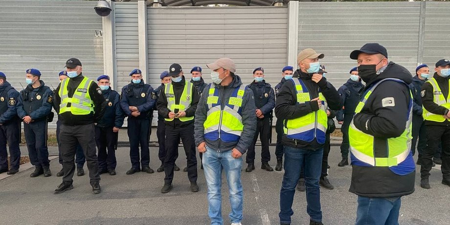 резиденция Зеленского, Конча-Заспа, акция протеста
