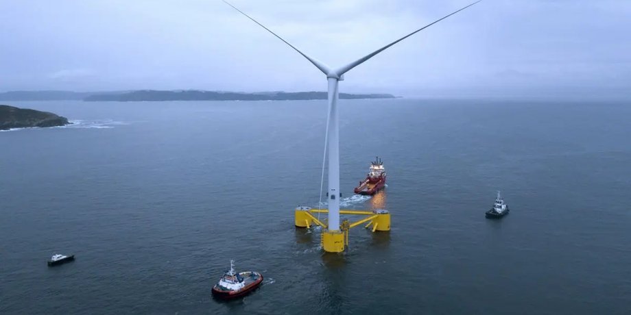 вітряна турбіна WindFloat Atlantic у морі