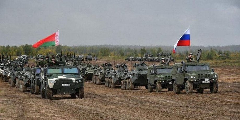 ЗС РФ і РБ, ЗС РФ, ЗС Білорусі, військові, окупанти, колона, військова техніка