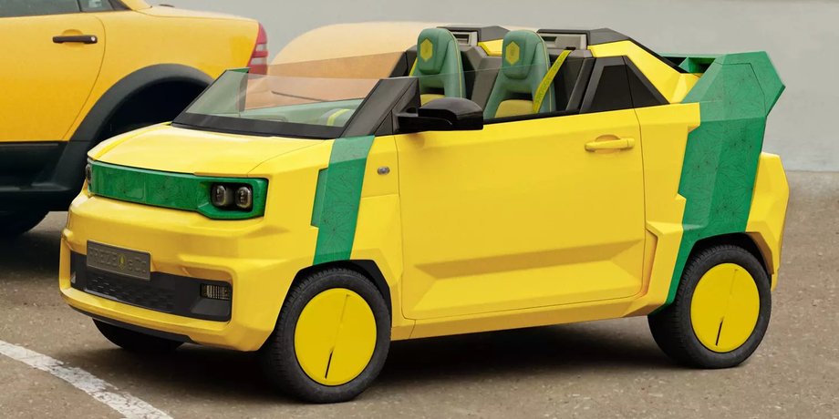 FreZe Froggy EV Beachstar, FreZe Froggy EV, FreZe Nikrob, электромобиль FreZe, Wuling HongGuang Mini EV,  Wuling Mini EV