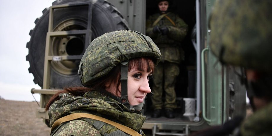 Россиянка в оккупационных войсках