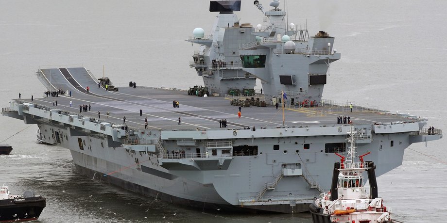 бритаснкий авианосец, авианосец Queen Elizabeth, авианосец погоня за подлодкой