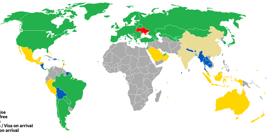 Визовая политика Украины / Вікіпедія