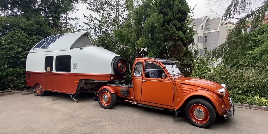 Citroen 2CV, Будинок на колесах Сітроен, автобудинок Citroen, автобудинок сітроен