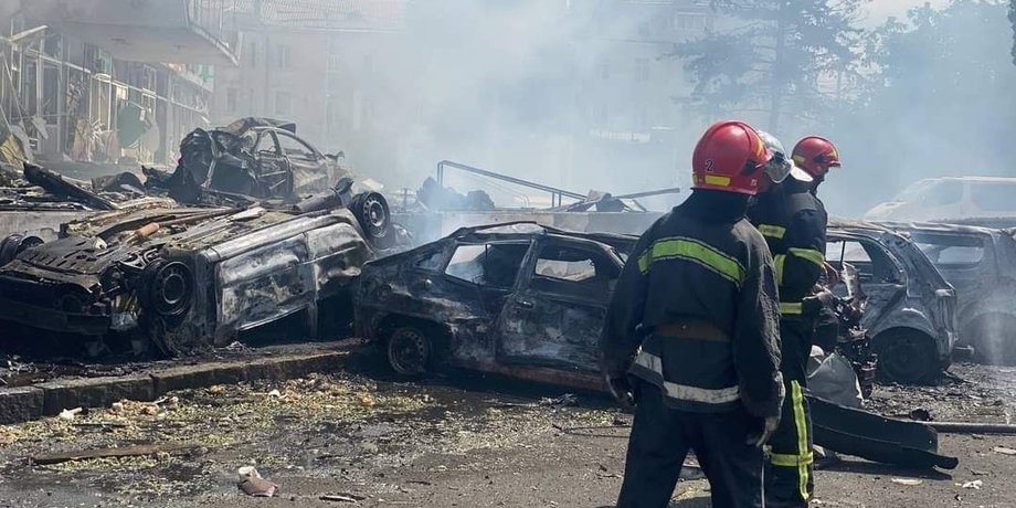 обстрел винница, удар по виннице, винница обстрел фото, удар по виннице