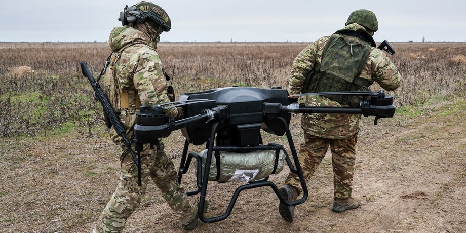 военнослужащие ВС РФ с БПЛА