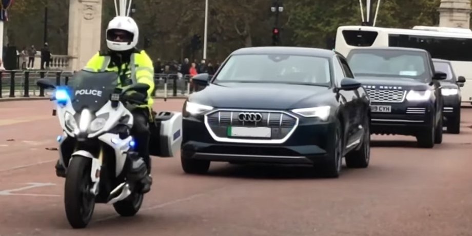 авто карла ІІІ, Карл ІІІ, авто короля Великобританії, король Карл ІІІ, Audi e-tron, електромобіль Audi