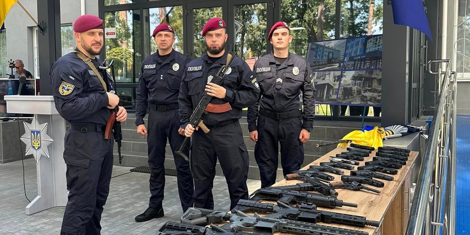 новини києва, новини ірпеня, поліція ірпеня, гангстерська зброя, конфіскована зброя, допомога сша, маямі