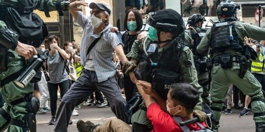 Гонконг, протесты, оппозиция, акции, столкновения с полицией, полиция