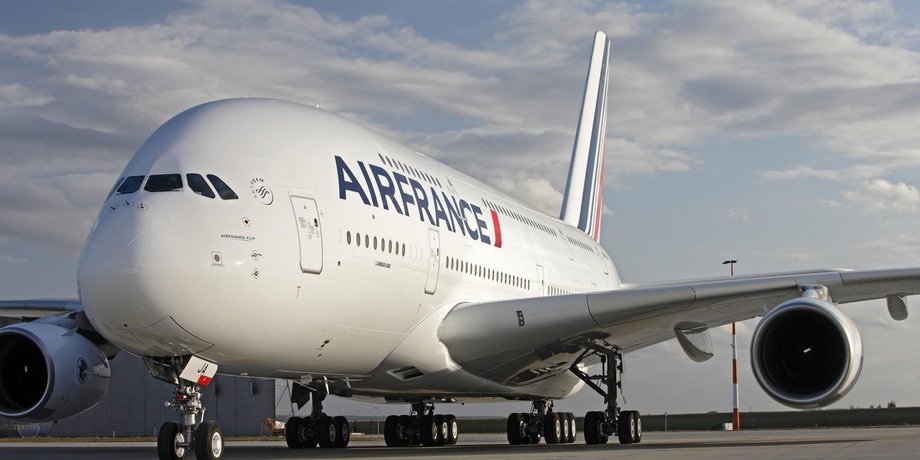 самолет, air france, пассажирский самолет