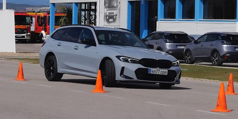 BMW, BMW M340d, BMW 3 Series, Эксперты, Управляемость, Тесты, Лосиный тест, Универсал, Авто, Автомобили, Видео