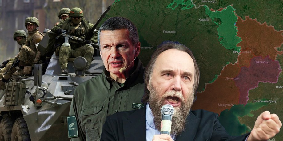 Олександр Дугін, Володимир Соловйов і Кремль на тлі погроз нової ескалації війни проти України Олександр Дугін, Володимир Соловйов, Кремль, Росія, РФ, ескалація війни